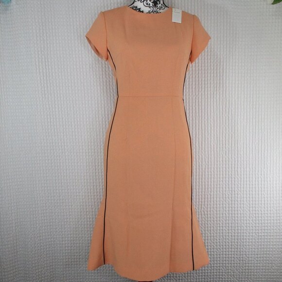 ELISE Orange Dress NWT Size Medium - Picture 5 of 10